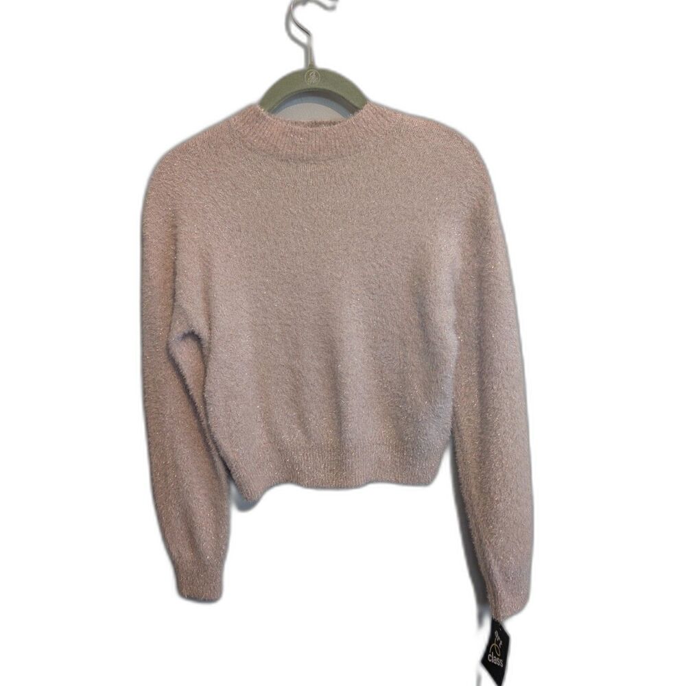 Art Class Sweater Girls M (7/8) Sleepy Rose Glitter NWT
